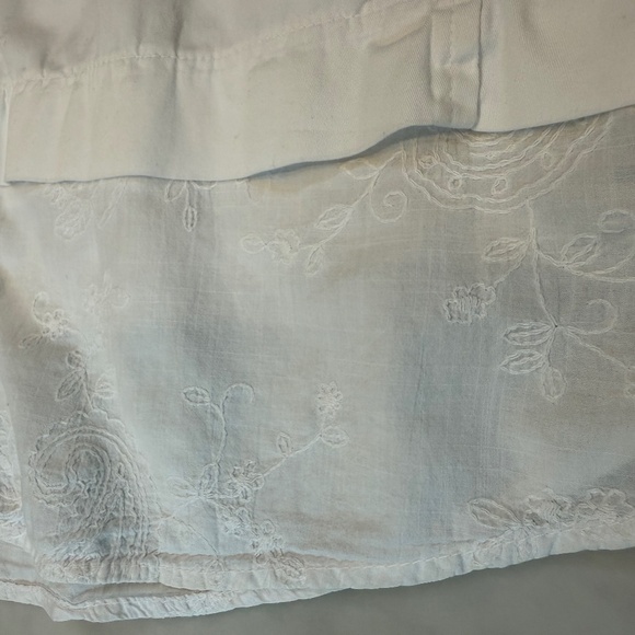 Women’s Top, Drawstrings of Malibu, White Size l 100% Cotton - Picture 7 of 8